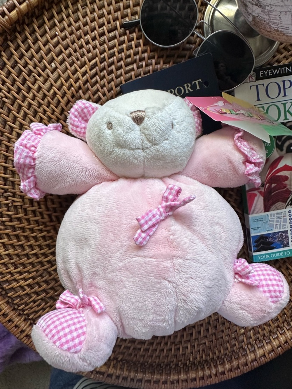 Playville Plush Pink Baby Bear Vintage Toy Soft Cuddly Stuffed Animal New